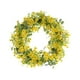 thumbnail image 5 of Corona de flores artificiales para puerta con hojas verdes y adorno para ventana. 45CM, 5 of 9