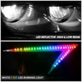 thumbnail image 5 of Nuvision Multi-Color RGB LED DRL Black Headlights Pair for Peterbilt 325 330 335 337 382, 5 of 11