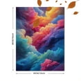 thumbnail image 3 of Qisvanset Abstract Watercolor Cloud Explosion Canvas Wall Art 15.75x11.81 Inches, 3 of 8