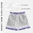 thumbnail image 5 of Purple Chicken Hen Pattern Swim Trunks Quick Dry Beach Pool Board Shorts Lightweight Stylish Print Sizes 2T to XL, 5 of 8