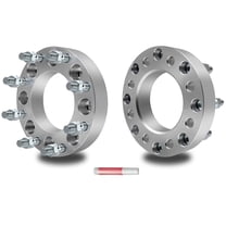 ECCPP 2PC 8 Lug Wheel Spacers 1.5" 8x6.5 to 8x6.5(8x165.1 mm) 126.15mm 14x1.5 hub fits for 1999-2010 for Ch-ev-y Silverado for GMC Sierra 1500HD 2500HD 3500HD