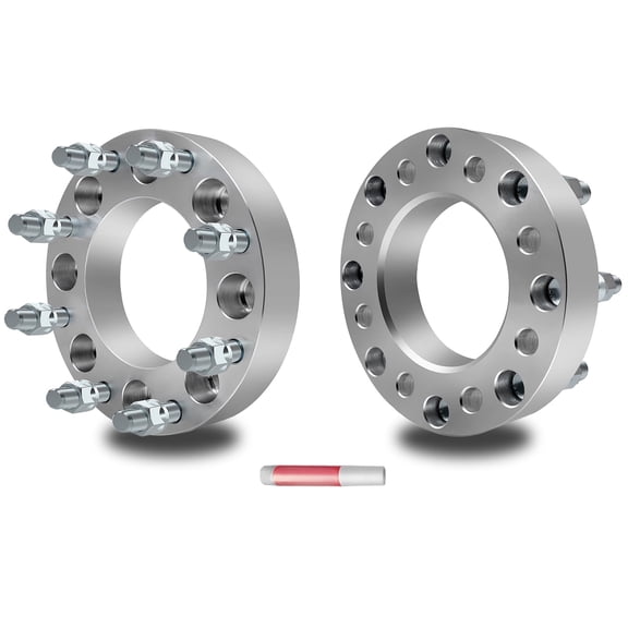 ECCPP 2PC 8 Lug Wheel Spacers 1.5" 8x6.5 to 8x6.5(8x165.1 mm) 126.15mm 14x1.5 hub fits for 1999-2010 for Ch-ev-y Silverado for GMC Sierra 1500HD 2500HD 3500HD