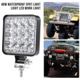 thumbnail image 4 of 2 uds 48w 30 grados 16led coche todoterreno Suv foco luces de trabajo lámparas antiniebla cuadradas, 4 of 5
