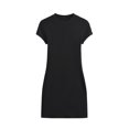 thumbnail image 3 of Vestidos de manga corta para mujer 2024 Vestidos mini de verano Vestidos sexys de una pieza negros Vestido corto de cuello redondo negro Vestido ajustado de punto, 3 of 5