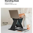 thumbnail image 3 of Folding Laptop Stand Lap Desk  Portable &amp; Mini Computer Stand Laptop Desk for Travel and Home Office  Ergonomic Design with Adjustable Viewing Angles  Lightweight Laptop Cooling Stand, 3 of 8