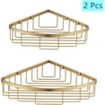 thumbnail image 2 of Cesta de estante de esquina para baño, ducha, ultra resistente, resistente a la corrosión, organizador de estantes de acero inoxidable, soporte para champú, estante de almacenamiento montado, 2 of 8