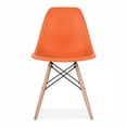 thumbnail image 3 of Inspirer Studio Chaise Latérale Style Eames, Orange (Ensemble de 4), 3 of 4