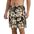 thumbnail image 2 of Goofa Retro Hydrangeas Printed Mens Swim Trunks Summer Quick Dry Short Beach Swimwear Bathing Suits-Small, 2 of 9
