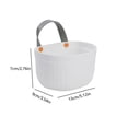 thumbnail image 3 of Hanging Storage Basket Colorful Plastic Bins Garlic Ginger Fill Ventilated Wall Mount Grey Top Handles Kitchen Spice Pantry Organizer, 3 of 3