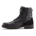 thumbnail image 2 of Jazamé Men's B-1911 Steve 8 inch Tall Fashion Military Combat Dress Boots, Grey, 9.5, 2 of 5