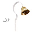 thumbnail image 3 of Metal for Dog with Screws Door/Wall Mounted Loud Puppy Bell Dogs Training Housebreaking Go Outside Anti Lost Housetraining White, 3 of 10
