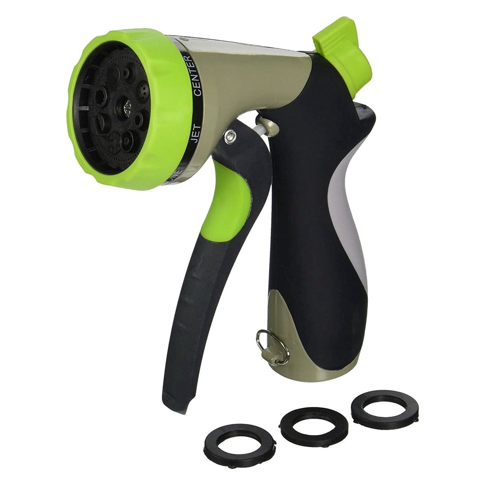 Garden Hose Nozzle Water Hose Spray Nozzle Heavy Duty 8 Patterns High Pressure Garden Hose Nozzles Best For Outdoor Watering Plants Lawns Car Washing Pets Showering Walmart Canada