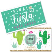 Angle View: Big Dot of Happiness Final Fiesta - Last Fiesta Bachelorette Party Game Scratch Off Dare Cards - 22 Count