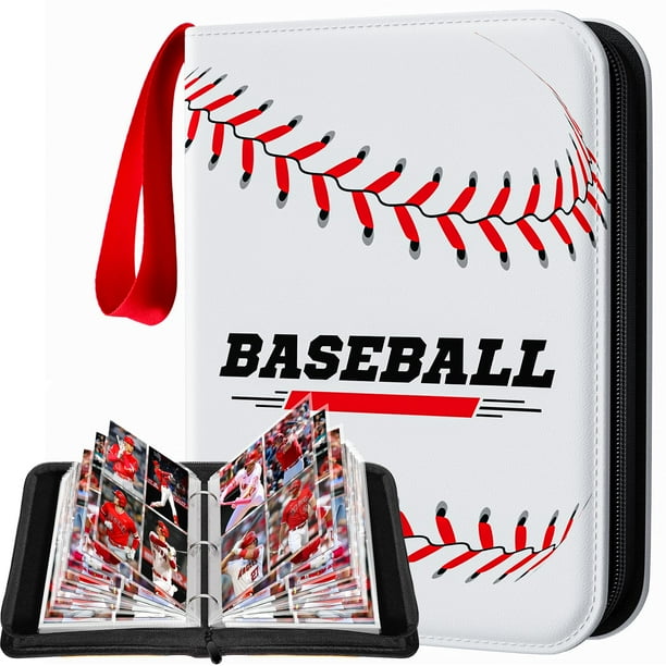 Carpeta para tarjetas de béisbol efunny, 400 bolsillos, impermeable y con fundas