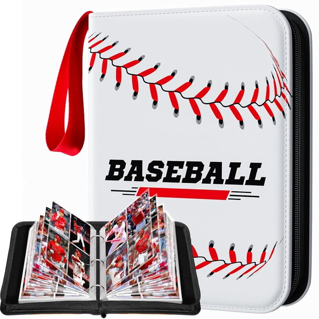 Carpeta para tarjetas de béisbol efunny, 400 bolsillos, impermeable y con fundas