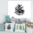 thumbnail image 2 of Designart ' Conifer Cone Black and White ' Traditional Canvas Wall Art Print, 2 of 4