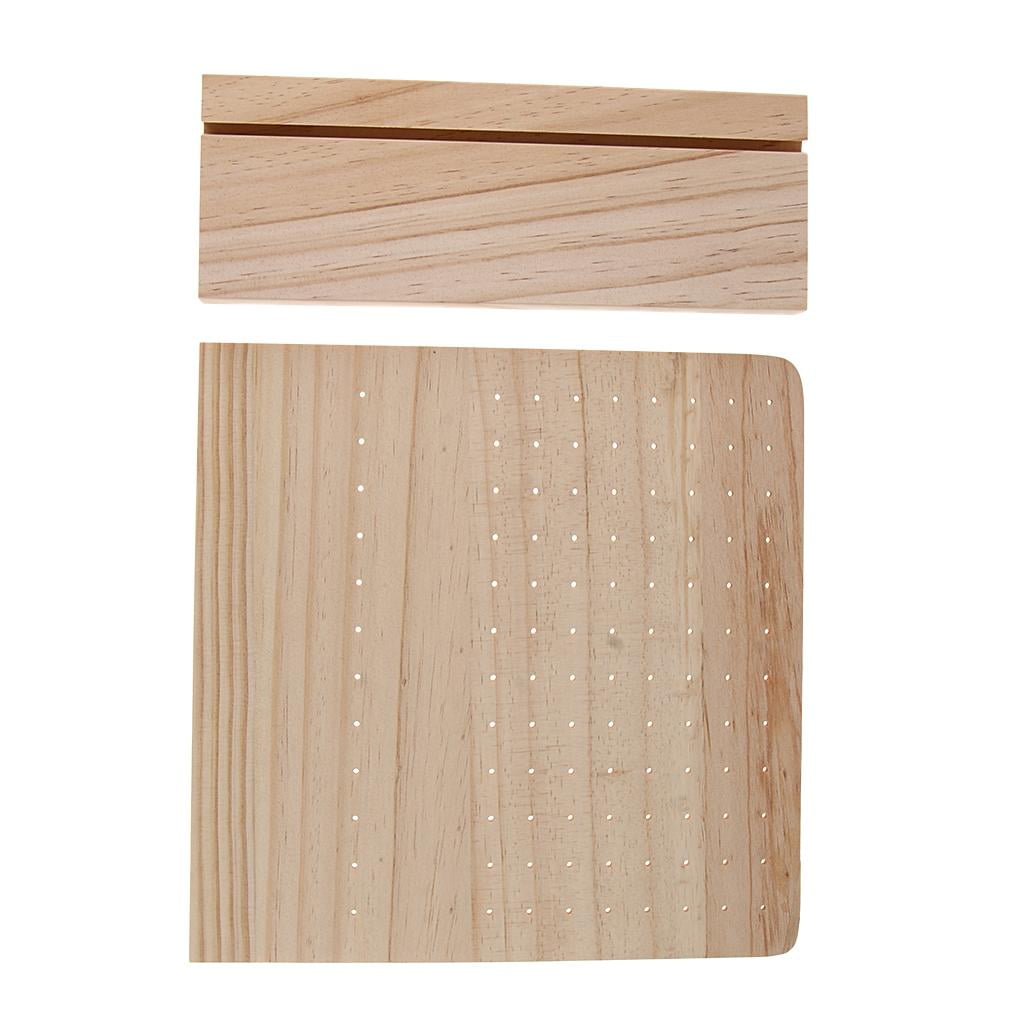 Segolike Unfinished Wood Earrings Jewelry Hanger Organizer Holder, Jewelry Rack Storage Display Holes for Decor