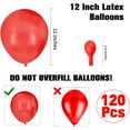 thumbnail image 2 of Red Balloon Arch Balloon Garland Kit Birthday Ballon 120pcs, 2 of 7