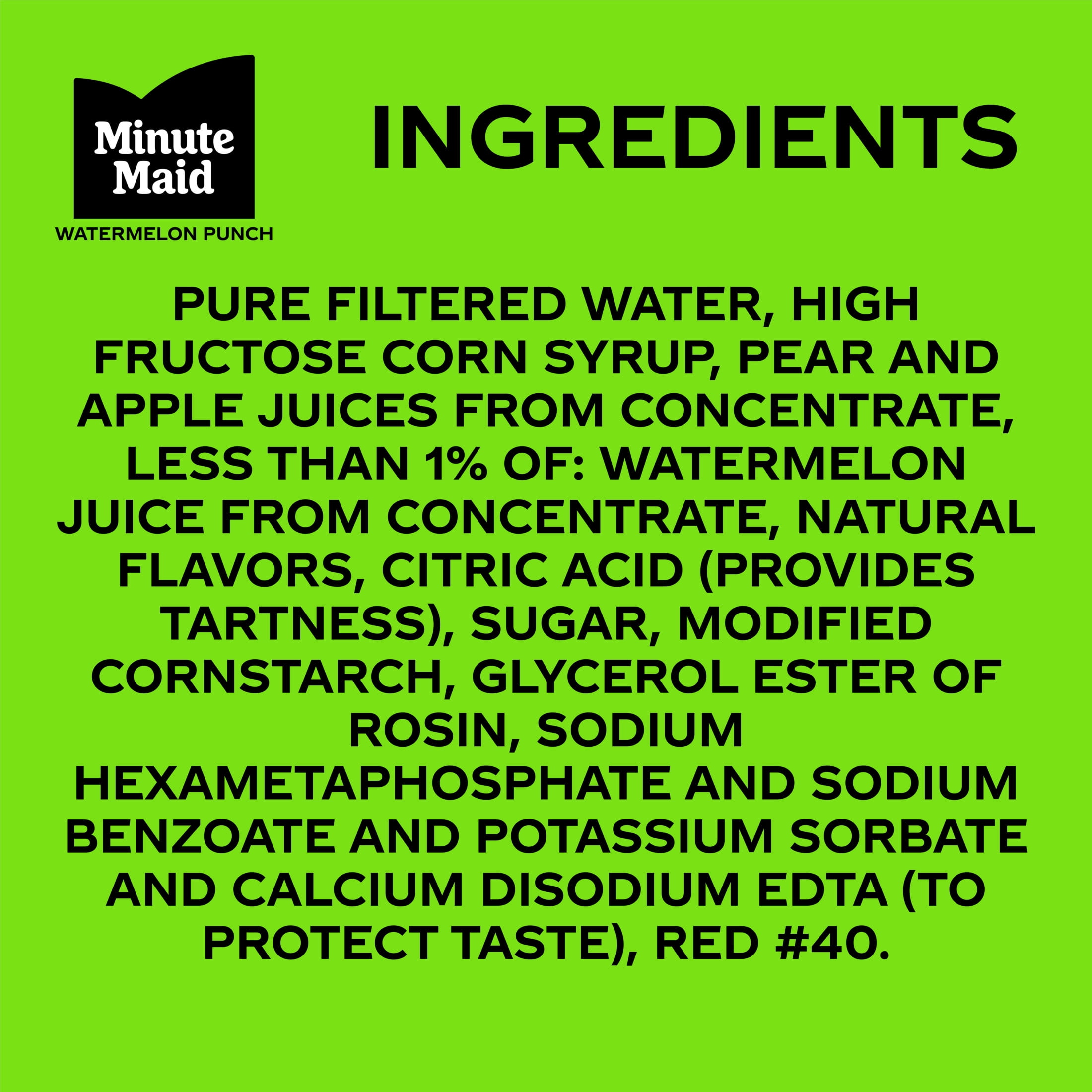 Minute Maid Watermelon Punch Juice Drink Bottle, 20 fl oz