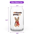 thumbnail image 5 of Happy Thanksgiving Yorkshire Terrier with Turkey Pumpkins Autumn Vibes 16oz Glass Cup Mug Yorkie Dog Lover Gifts Glass Can - 12018, 5 of 5