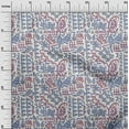 thumbnail image 2 of oneOone Cotton Poplin Twill Lavender Blue Fabric Ethnic Block Sewing Material Print Fabric By The Yard 56 Inch Wide, 2 of 2