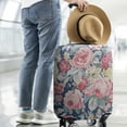 thumbnail image 2 of Pioneer Flower Floral Print Pattern Luggage Cover Fashion Suitcase Cover Baggage Covers Fit 25-28 Inch Luggage (Go Travel), 2 of 5