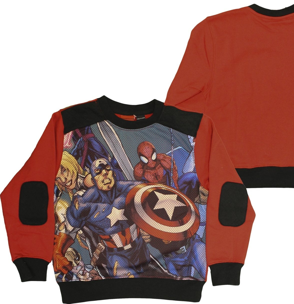 NEW Marvel Character Boys Fleece Lined Captain America Hoodie Sweater Sweatshirt
