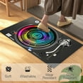 thumbnail image 4 of Rug Record Player Creatives Policy Radio Floor Mat Carpet Home Living Room Door Mat Dirt-resistants Non-slip Floor Mat Washable Rug Hot Pink 40x60cm, 4 of 6