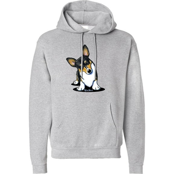 Inktastic Tri Color Corgi Adult Hoodie Sweatshirt