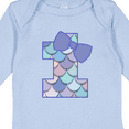 thumbnail image 4 of Inktastic 1st Birthday Mermaid 1 Year Old Girls Long Sleeve Baby Bodysuit, 4 of 5