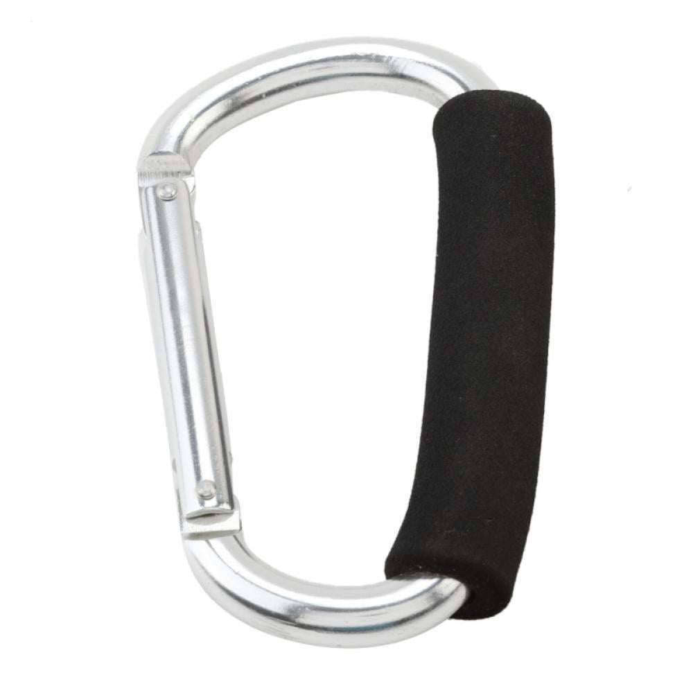 50/100Pcs Carabiner Spring Belt Key Chain Loop Clip Key Rings Aluminum-Alloy 