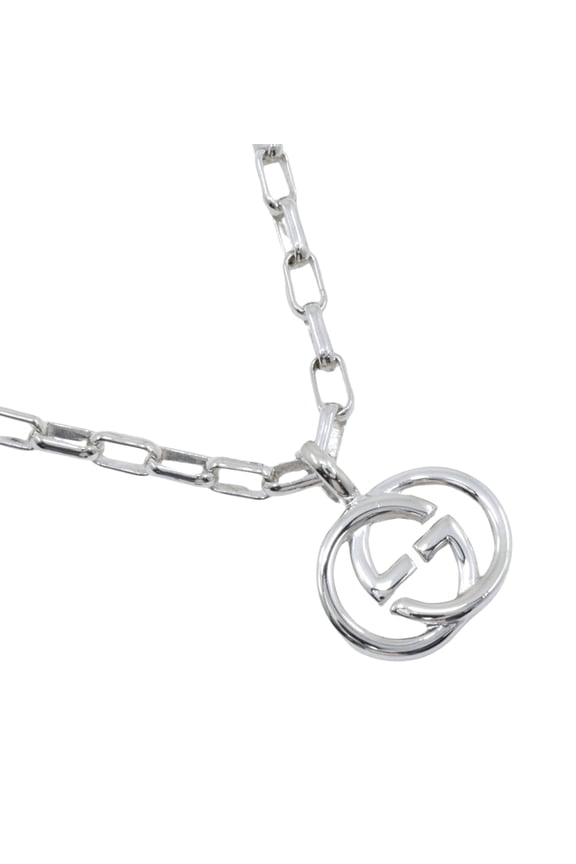 Pre-Owned Gucci Interlocking G Necklace, Sterling Silver 925, Approx. 22.0g, Unisex