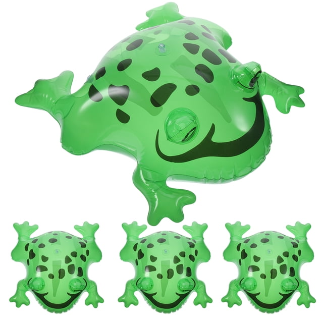 ColoMX 4 Jueces de animales de rebote de ranas inflables juguetes inflables ranas ranas verdes inflables sapo juguete