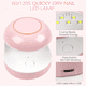 thumbnail image 2 of Mini lámpara LED para uñas, lámpara UV de 18 W para esmalte de uñas en gel, lámpara de curado, secador de uñas rápido, lámpara UV portátil, tamaño lindo para manicura de diseño de uñas DIY, p, 2 of 4