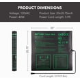 thumbnail image 6 of BN-LINK Durable Seedling Heat Mat Warm Hydroponic Heating Pad Waterproof 20" x 20.75" for Seed Starting Greenhouse and Germination, 6 of 7