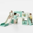 thumbnail image 6 of LAZY BUDDY 10 in 1 Toddler Slide, Freestanding Kids Slide and Climber Playset Indoor Outdoor Slide with Basketball Hoop, Telescope and Storage Space, 6 of 10