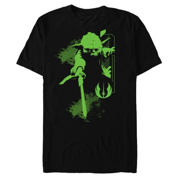 Star Wars Yoda Jedi Master - Short Sleeve Blended T-Shirt for Adults - Customized-Black