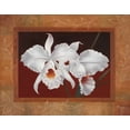 thumbnail image 2 of Rhyan, Vivien 24x20 Gold Ornate Wood Framed with Double Matting Museum Art Print Titled - White Orchids, 2 of 4