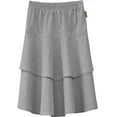 thumbnail image 6 of Girl's Lightweight 2 Layered Denim Knee Length Skirt, 6 of 7