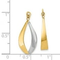 thumbnail image 3 of 14K Two-Tone Gold Earring Drop & Dangle Women'S 24 mm 17, 3 of 3