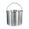 thumbnail image 3 of Métal Bette à Carde en 60 Qt, Marmite en Aluminium avec Panier-Filtre et Couvercle, Durable, 3 of 5