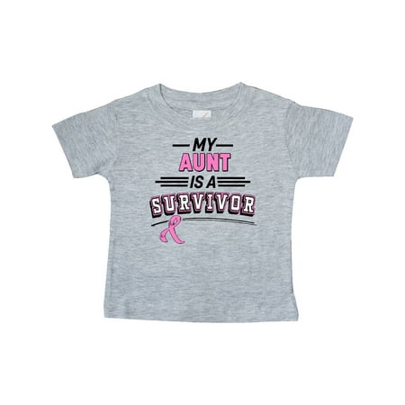 

Inktastic My Aunt is a Survivor Breast Cancer Awareness Gift Baby Boy or Baby Girl T-Shirt