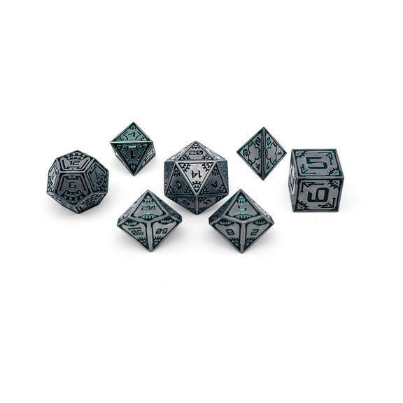 DnD Dice |  Tractor Beam - Space Dice 7 Piece RPG Set | Norse Foundry