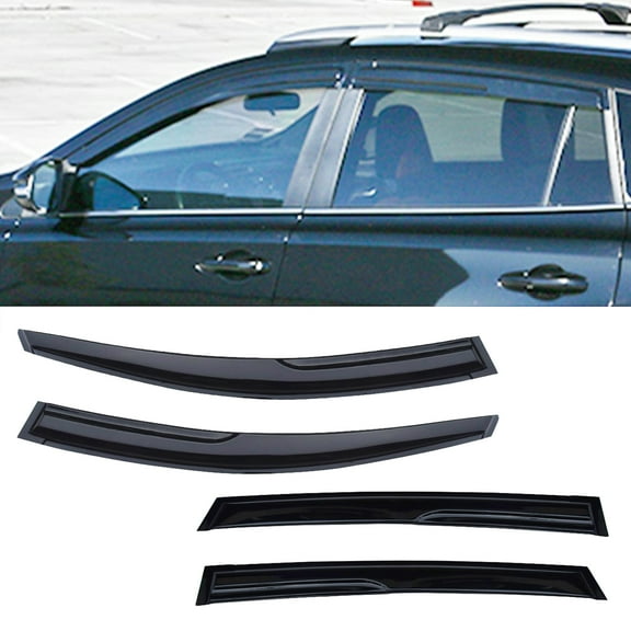 4Pcs Window Visor Rain Deflector Vent Sun Guard Fit for Toyota RAV4 (2013-2018)