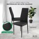 thumbnail image 4 of Kingshouse | Set De Comedor 4 Sillas Y Mesa De Vidrio – Lexus – Estructura De Metal – 4 Personas – Diseño Moderno – Negro, 4 of 10