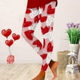 thumbnail image 2 of Hwmodou Women Leggings Women'S Valentine'S Day Casual Love Printed Yoga Pants Leggings Tummy Control Athletic Clothing Woman, 2 of 4