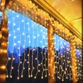 thumbnail image 2 of Luces de carámbanos navideñas para exteriores, luces LED de carámbanos de 30 m, luces de cortina de ventana impermeables, luces de carámbanos centelleantes navideñas, 2 of 5