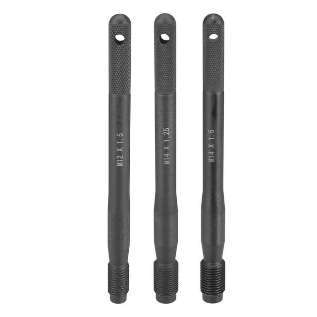 3 Piezas Negro Carbón Acero Coche Rueda Perchas Alineación Pasador Neumático Pernos