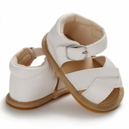 

Carolilly Fashion Newborn Baby Girl Boy Shoes Summer Pu Leather Sandals Casual Toddler Cute Infant Shoes