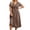 Coffee, variant on Prom Dresses for Women 2026 Trendy Sparkly Sequin Short Sleeve V Neck Flowy Long Dress Summer Homecoming Dress